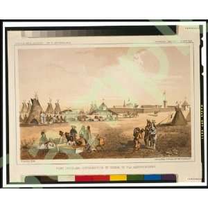  Assiniboine Indians camped at Fort Union, North Dakota 