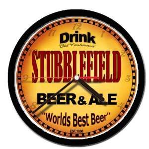  STUBBLEFIELD beer and ale cerveza wall clock Everything 