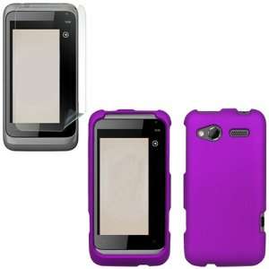  iFase Brand HTC Radar Combo Rubber Purple Protective Case 
