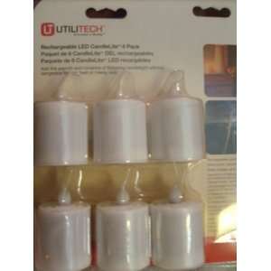  Utilitech Rechargeable LED CandleLite 6 Pack Kitchen 