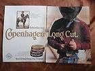   Print Ad Copenhagen Smokeless Long Cut Chewing Tobacco Rodeo Cowboy