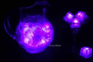   of 12 Litecubes Lavender Light up LED Ice Cubes 022099175421  