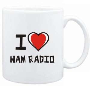  Mug White I love Ham Radio  Hobbies