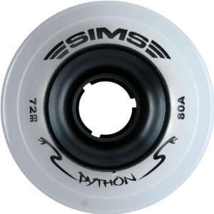  Sims Street Python 72mm 80a White Skate Wheels Sports 