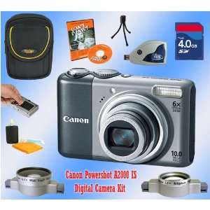  Canon Powershot A2000 IS Accessory Kit w/4GB Card Reader 