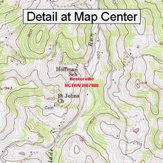  USGS Topographic Quadrangle Map   Nestorville, West 