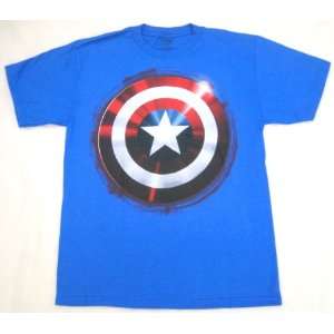  Marvel Comic Captain America Shield T Shirt Youth Medium 