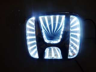 new White 3D LED Car Decal Logo Light Badge Lamp Emblem Sticker for 