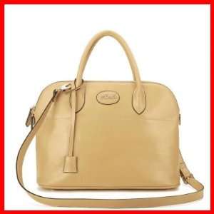   Satchel Shoulder Bag Handbag Bowling Tote Fashion Light Yellow 1170206
