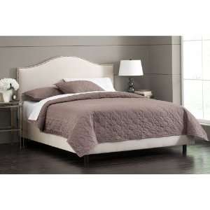   Button Arc Bed in Premier Oatmeal   California King