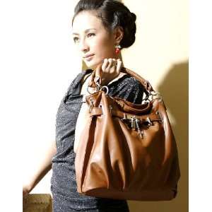 Faux PU Leather Purse Shoulder Bag Handbag Large Tote Fold Lock 
