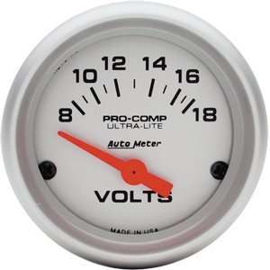 AutoMeter 2 Voltmeter, 8 18 Volts Automotive