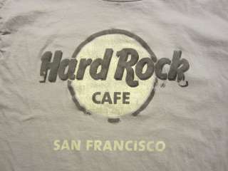 Mens T Shirt HARD ROCK CAFE SAN FRANCISCO gray size sz XL  