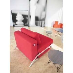   Cubed Sleek Chair With Cushion Chrome Legs  