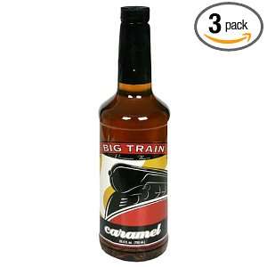 Big Train Caramel Syrup 750 milliliter, 25.4 Ounce Unit (Pack of 3 