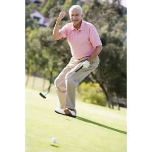  Man Playing a Game of Golf   Peel and Stick Wall Decal by 