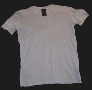 New Rick Owens SLAB Ribbed T shirt Steel Grey Size L RARE  
