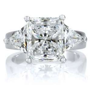  Carlottas Fake Engagement Ring Princess Radiant Cut CZ 