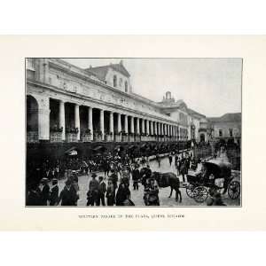  1914 Print Carondelet Palace Parade Square Plaza 