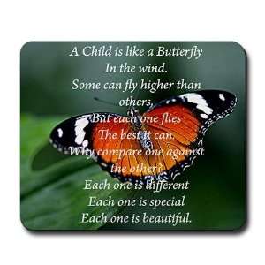  Autism Child is like a Butterfly Autism Mousepad by 