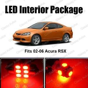  Acura RSX Red Interior LED Package (6 Pieces) Automotive