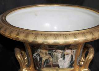 German Dresden Porcelain Roman Campana Urns Urn Planter  