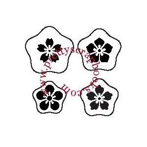  Pretty Stencil 4 Japanese Flowers, Stackables Arts 