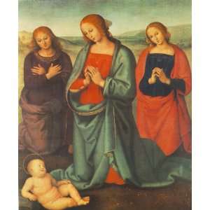  Acrylic Keyring Perugino Pietro Madonna with Saints 