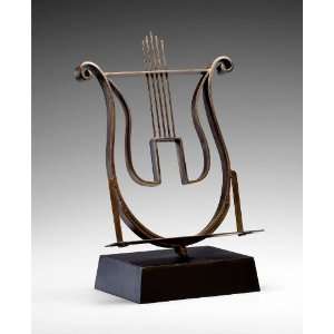 Steinway Decorative Violin Tabletop Sculpture Iron Art  