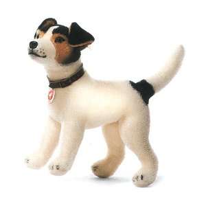 Steiff Hexie Mohair Jack Russell Terrier Plush Dog, made in Germany 