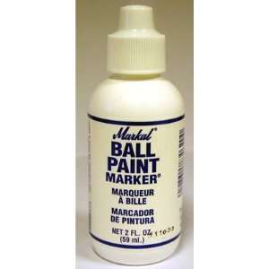 Markall 84620 White Ball Paint Marker®   Metal Tip, Plastic Bottle