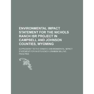  Environmental impact statement for the Nichols Ranch ISR 