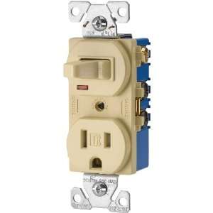    Pole Switch with Tamper Resistant 2 Pole, Ivory