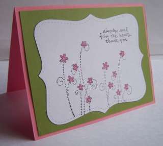 Stampin Up handmade greeting card THANK YOU PY LOT  