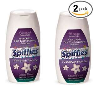 Spiffies I Can Brush Tooth Brushing Gel, Grape, 4 Fluid Ounce (Pack of 