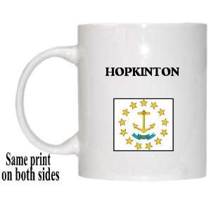  US State Flag   HOPKINTON, Rhode Island (RI) Mug 