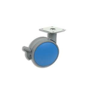 Cool Casters   Grey Caster with Blue Finish   Item #400 75 GY BU SP WB 
