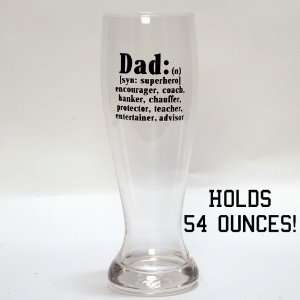   Tumbleweed Dad Definition Giant Glass Beer Pilsner
