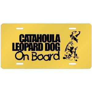 New  Catahoula Leopard Dog On Board  License Plate Dog  