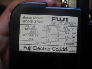 LOT OF 3 Fuji Magnetic Contactor, SRCa3631 05(4a1b)  