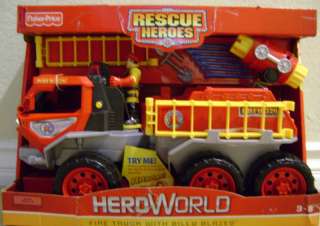 RESCUE HEROES FIRE TRUCK WITH BILLY BLAZES LITES SOUND  