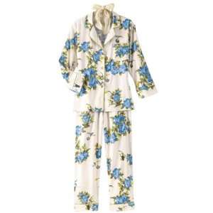 Hummingbird Classic Pajama ( Xlarge, Ivory/Blue)
