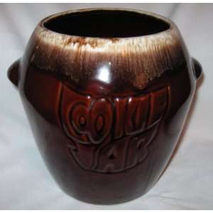 McCoy Pottery Brown Drip Cookie Jar