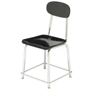  CDF by Scholar Craft 7130 Solid Plastic Stool With Back 