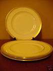 Waterford China Carina Gold 4 Dinner Plates NEW