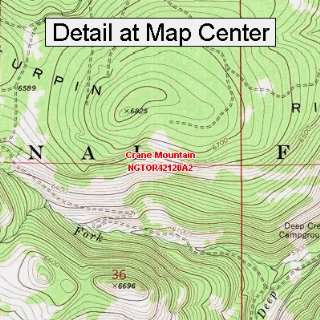  USGS Topographic Quadrangle Map   Crane Mountain, Oregon 