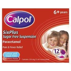  Calpol Six Plus Sachets Sugar Free 250mg Health 