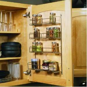  Knape & Vogt SR12 Spice Racks   7.8 Width   Frosted Nickel 