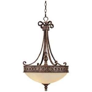  Squire Collection Crusted Umber Scavo Glass Chandelier 