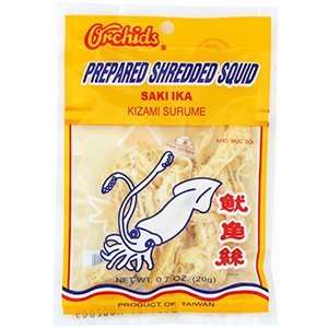 Dried Shredded Squid Kizami 0.7 oz  Grocery & Gourmet Food